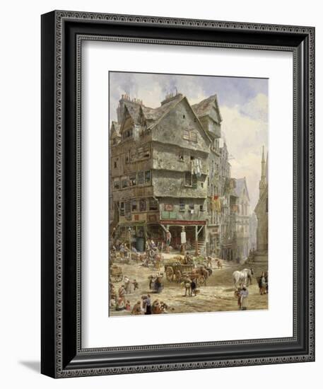 The High Street from the West Bow, Edinburgh-Louise J. Rayner-Framed Giclee Print