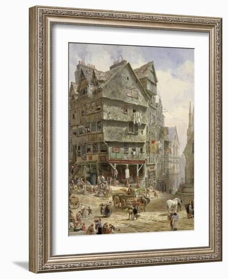 The High Street from the West Bow, Edinburgh-Louise J. Rayner-Framed Giclee Print