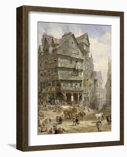The High Street from the West Bow, Edinburgh-Louise J. Rayner-Framed Giclee Print