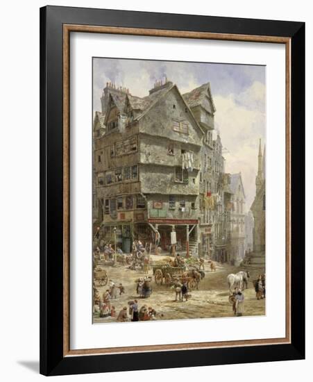 The High Street from the West Bow, Edinburgh-Louise J. Rayner-Framed Giclee Print