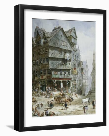 The High Street from the West Bow, Edinburgh-Louise J. Rayner-Framed Giclee Print