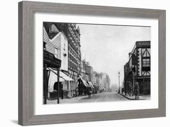 The High Street, Highgate Village, London, 1926-1927-McLeish-Framed Giclee Print