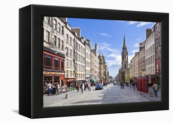 The High Street in Edinburgh Old Town-Neale Clark-Framed Premier Image Canvas