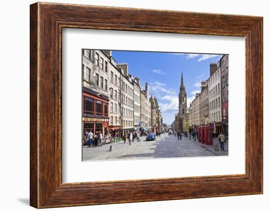 The High Street in Edinburgh Old Town-Neale Clark-Framed Photographic Print