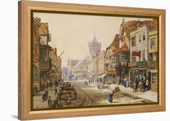 The High Street, Salisbury-Louise J. Rayner-Framed Premier Image Canvas