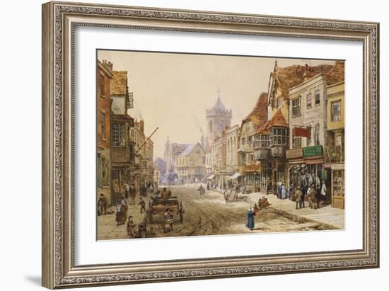 The High Street, Salisbury-Louise J. Rayner-Framed Giclee Print