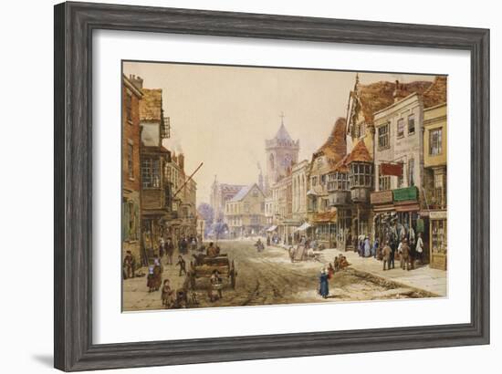 The High Street, Salisbury-Louise J. Rayner-Framed Giclee Print