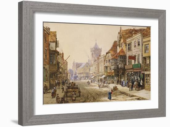 The High Street, Salisbury-Louise J. Rayner-Framed Giclee Print