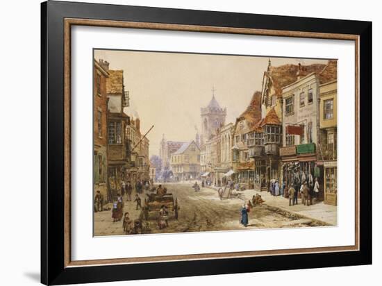 The High Street, Salisbury-Louise J. Rayner-Framed Giclee Print