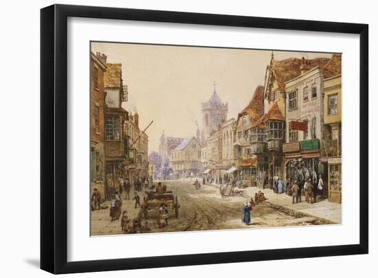 The High Street, Salisbury-Louise J. Rayner-Framed Giclee Print