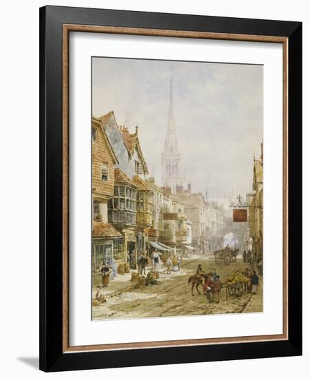 The High Street, Salisbury-Louise J. Rayner-Framed Giclee Print