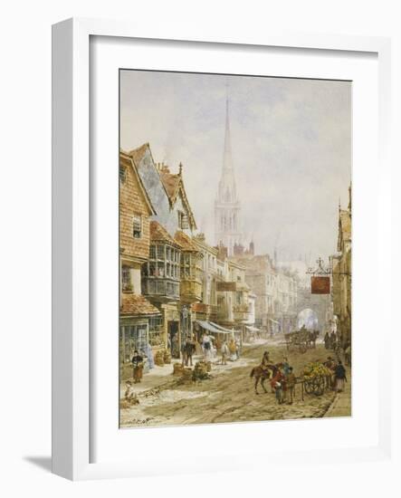 The High Street, Salisbury-Louise J. Rayner-Framed Giclee Print