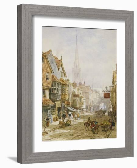 The High Street, Salisbury-Louise J. Rayner-Framed Giclee Print