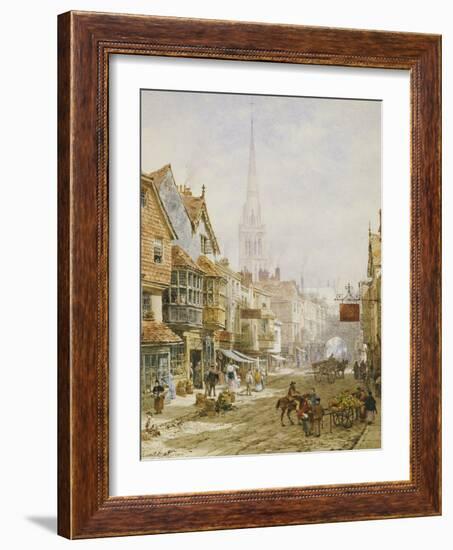 The High Street, Salisbury-Louise J. Rayner-Framed Giclee Print