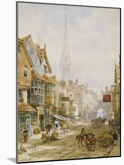 The High Street, Salisbury-Louise J. Rayner-Mounted Giclee Print