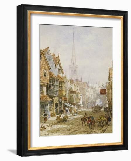 The High Street, Salisbury-Louise J. Rayner-Framed Giclee Print