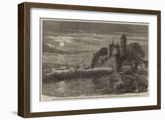 The High Tide in the Seine at Tancarville Point, Opposite Quillebeuf, on the Night of the 9 March-Felix Thorigny-Framed Giclee Print
