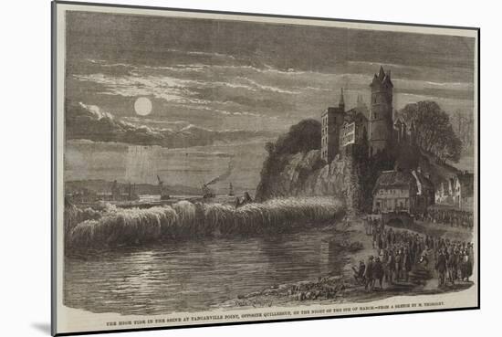 The High Tide in the Seine at Tancarville Point, Opposite Quillebeuf, on the Night of the 9 March-Felix Thorigny-Mounted Giclee Print