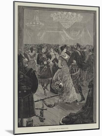 The Highland Ball at Willis's Rooms-Henry Stephen Ludlow-Mounted Giclee Print