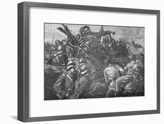 'The Highland Brigade Storming The Trenches at Tel-El-Kebir', c1882-Unknown-Framed Giclee Print