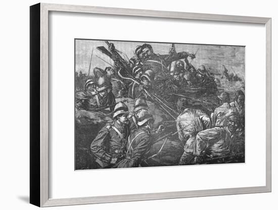 'The Highland Brigade Storming The Trenches at Tel-El-Kebir', c1882-Unknown-Framed Giclee Print