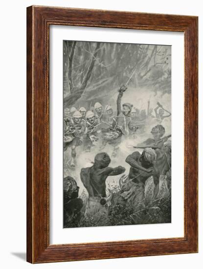 The Highland Charge at the Battle of Amoaful-Stanley L. Wood-Framed Giclee Print