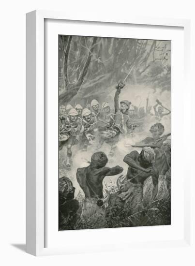 The Highland Charge at the Battle of Amoaful-Stanley L. Wood-Framed Giclee Print