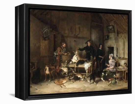 The Highland Gamekeeper's Home, 1839-Thomas Sidney Cooper-Framed Premier Image Canvas