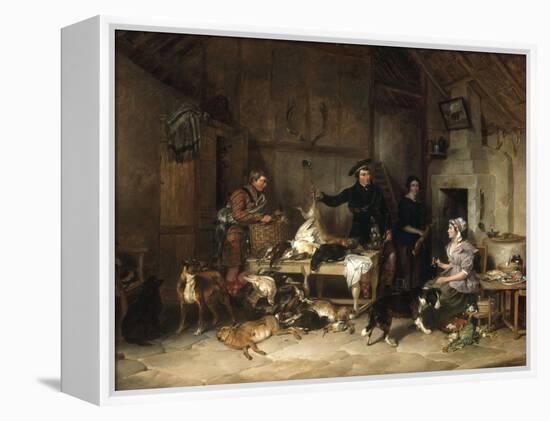 The Highland Gamekeeper's Home, 1839-Thomas Sidney Cooper-Framed Premier Image Canvas