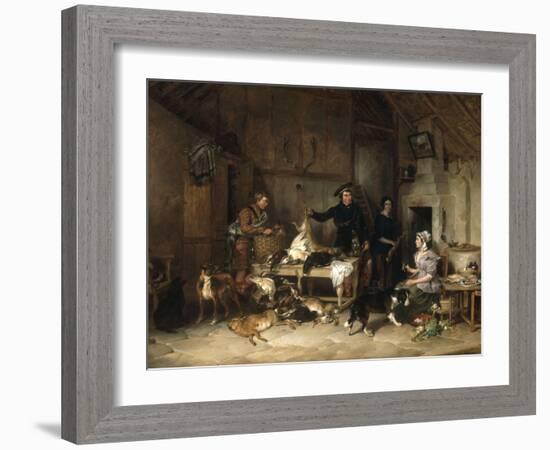 The Highland Gamekeeper's Home, 1839-Thomas Sidney Cooper-Framed Giclee Print