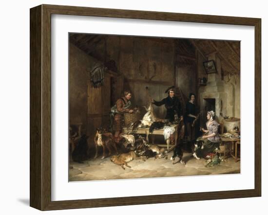 The Highland Gamekeeper's Home, 1839-Thomas Sidney Cooper-Framed Giclee Print