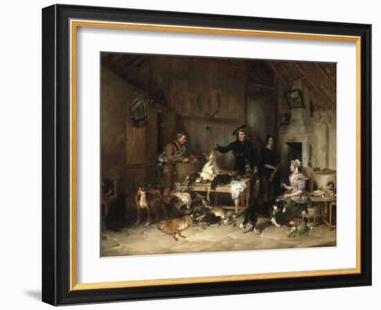 The Highland Gamekeeper's Home, 1839-Thomas Sidney Cooper-Framed Giclee Print