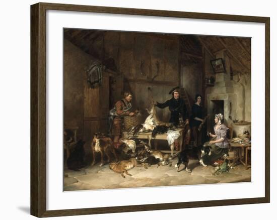 The Highland Gamekeeper's Home, 1839-Thomas Sidney Cooper-Framed Giclee Print