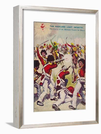 'The Highland Light Infantry. The Charge of the Mahratta Cavalry at Assaye', 1803, (1939)-Unknown-Framed Giclee Print