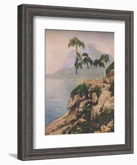 'the hill of Gavea - Vistas That Enchant The Eye Along The Winding Coast of Rio De Janeiro', c1935-Unknown-Framed Giclee Print