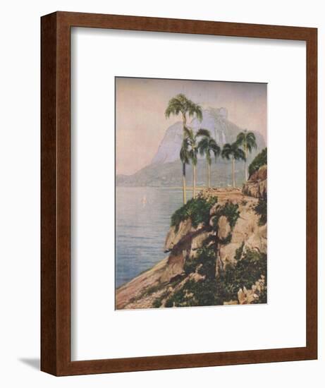 'the hill of Gavea - Vistas That Enchant The Eye Along The Winding Coast of Rio De Janeiro', c1935-Unknown-Framed Giclee Print