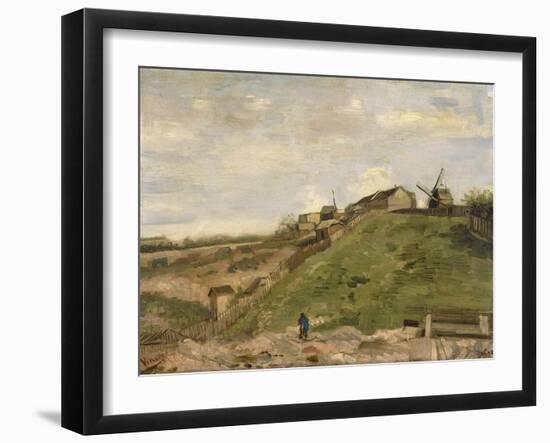 The Hill of Montmartre with Stone Quarry, 1886-Vincent van Gogh-Framed Giclee Print