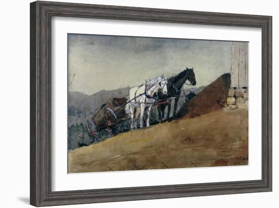 The Hill Top Barn, Houghton Farm-Winslow Homer-Framed Giclee Print