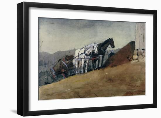 The Hill Top Barn, Houghton Farm-Winslow Homer-Framed Giclee Print