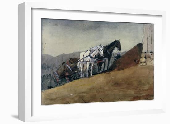 The Hill Top Barn, Houghton Farm-Winslow Homer-Framed Giclee Print