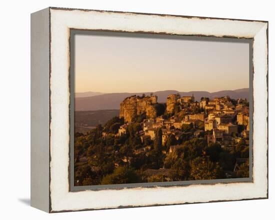 The Hill Top Village of Saignon at Sunset, Provence, France, Europe-Mark Chivers-Framed Premier Image Canvas