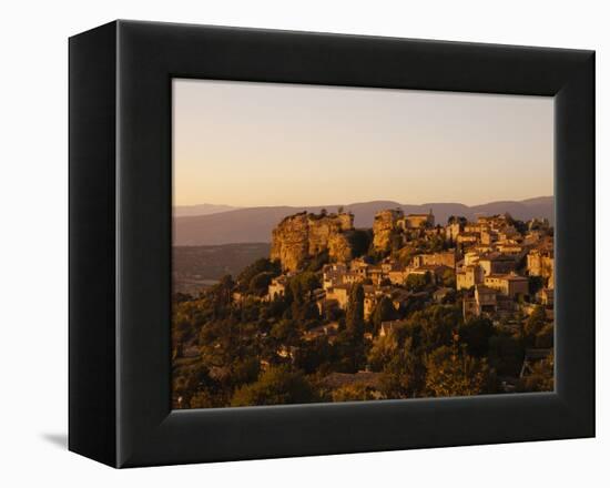 The Hill Top Village of Saignon at Sunset, Provence, France, Europe-Mark Chivers-Framed Premier Image Canvas