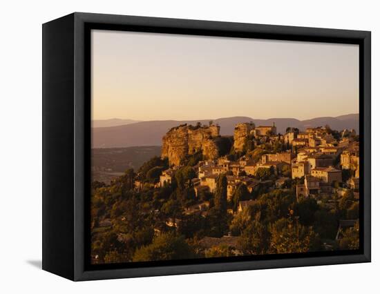 The Hill Top Village of Saignon at Sunset, Provence, France, Europe-Mark Chivers-Framed Premier Image Canvas