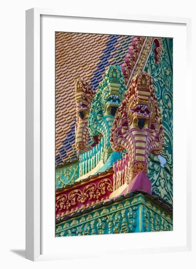 The Hilltop Temple of Wat (Phnom) Hanchey-Michael Nolan-Framed Photographic Print