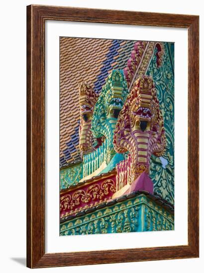 The Hilltop Temple of Wat (Phnom) Hanchey-Michael Nolan-Framed Photographic Print