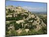 The Hilltop Village of Gordes Designated Les Plus Beaux Villages De France, Vaucluse, Provence, Fra-Peter Richardson-Mounted Photographic Print