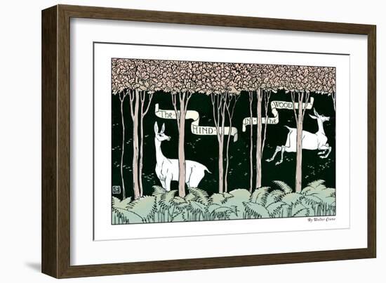 The Hind in the Wood, c.1900-Walter Crane-Framed Art Print