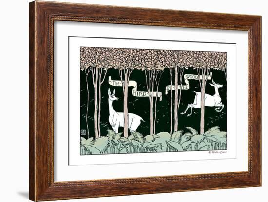 The Hind in the Wood, c.1900-Walter Crane-Framed Art Print