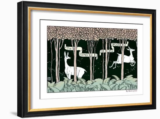 The Hind in the Wood, c.1900-Walter Crane-Framed Art Print