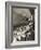 The Hindenburg Zeppelin - 1936 Olympics-null-Framed Photographic Print